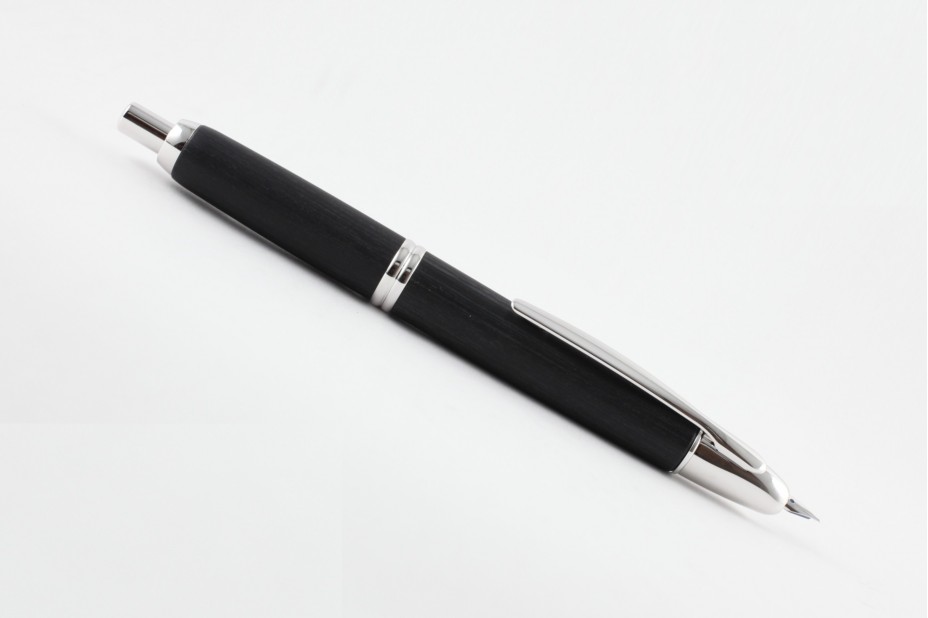 Pilot Capless Black Wood Fountain Pen