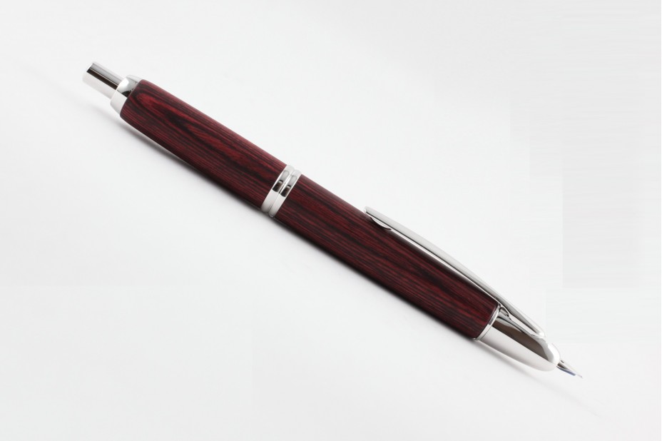 Pilot Capless Dark Red Wood Fountain Pen