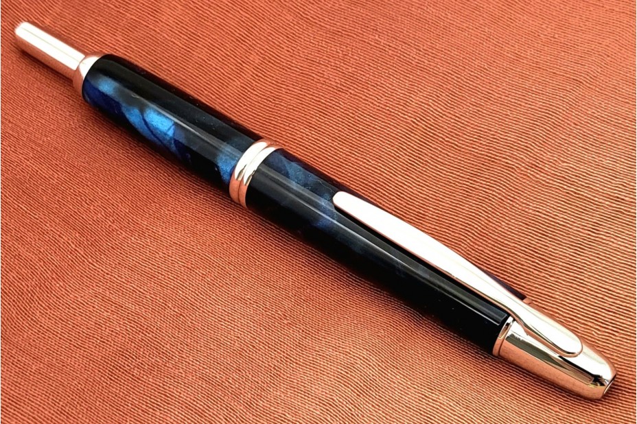 Pilot Capless Vanishing Point SE Marble Blue Fountain Pen