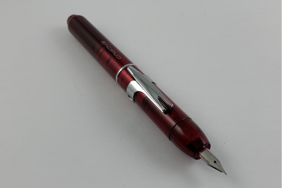 Platinum Curidas Gran Red Retractable Fountain Pen