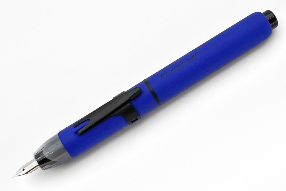 Platinum Curidas Matte Blue Retractable Fountain Pen Set