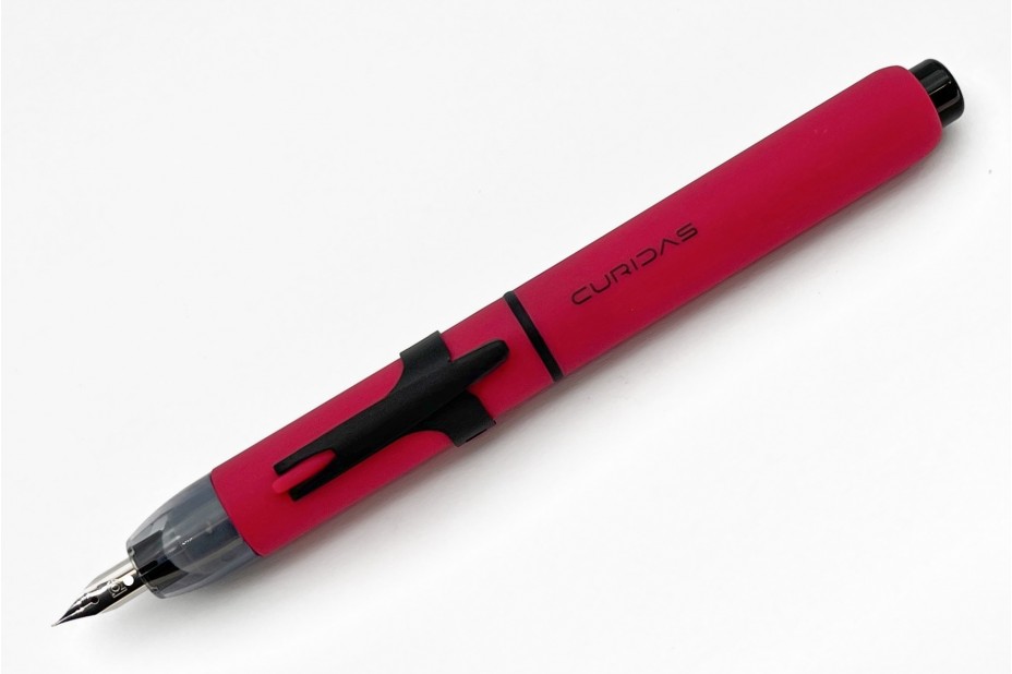 Platinum Curidas Matte Red Retractable Fountain Pen Set