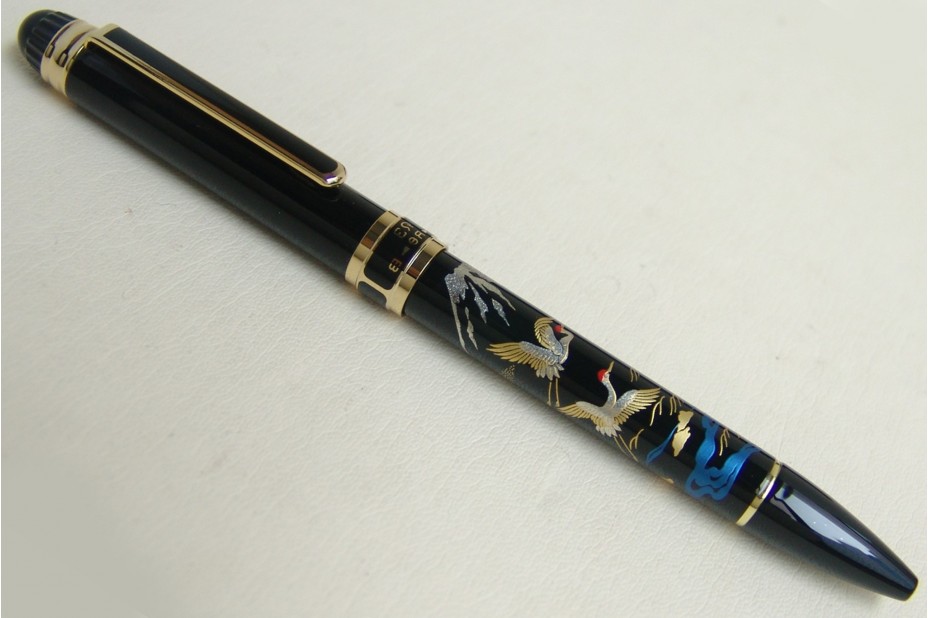 Platinum Double Action Crane and Mt Fuji Ball Pen and Mechanical Pen