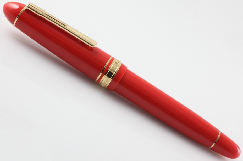 Platinum President 20000-P Sky Red Gold Trim Fountain Pen