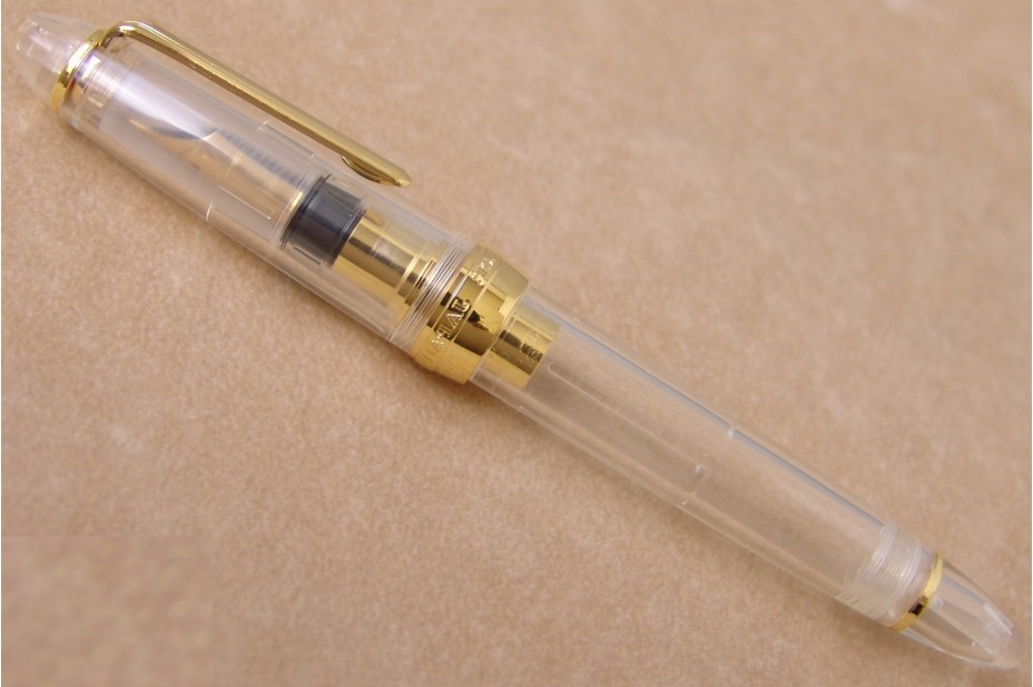 Sailor 1911 Large/Classic Clear Demonstrator Gold Trim Fountain Pen