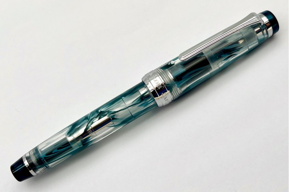 Sailor Bespoke Limited Edition ProGear Slim Veilio Blue Green Fountain Pen (21K nib)