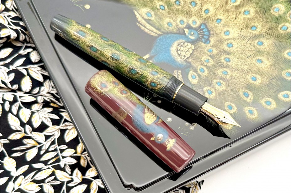 Sailor Limited Edition King of Pens (KOP) Chinkin Peacock Fountain Pen