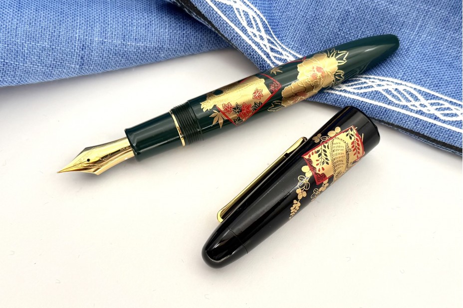 Sailor Limited Edition King of Pens (KOP) Maki-e Hanafuda Ino-shika-cho Fountain Pen