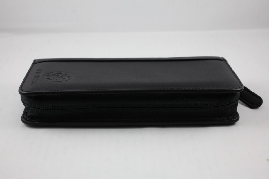 Sailor Leather Pen Case 3 Slot-Black