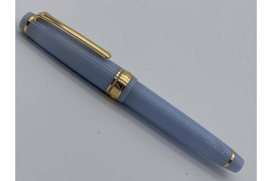 Sailor Progear Slim Shikiori Japanese Fairy Tale Fountain Pen Grateful Crane Sky Blue