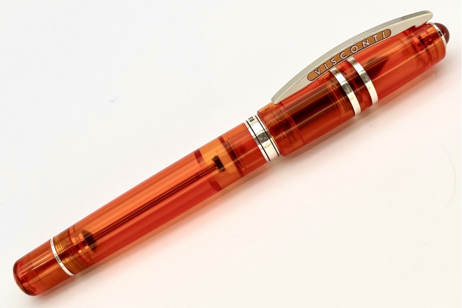 Visconti Homo Sapiens Demo Stone Orange Mandarin Garnet Fountain Pen