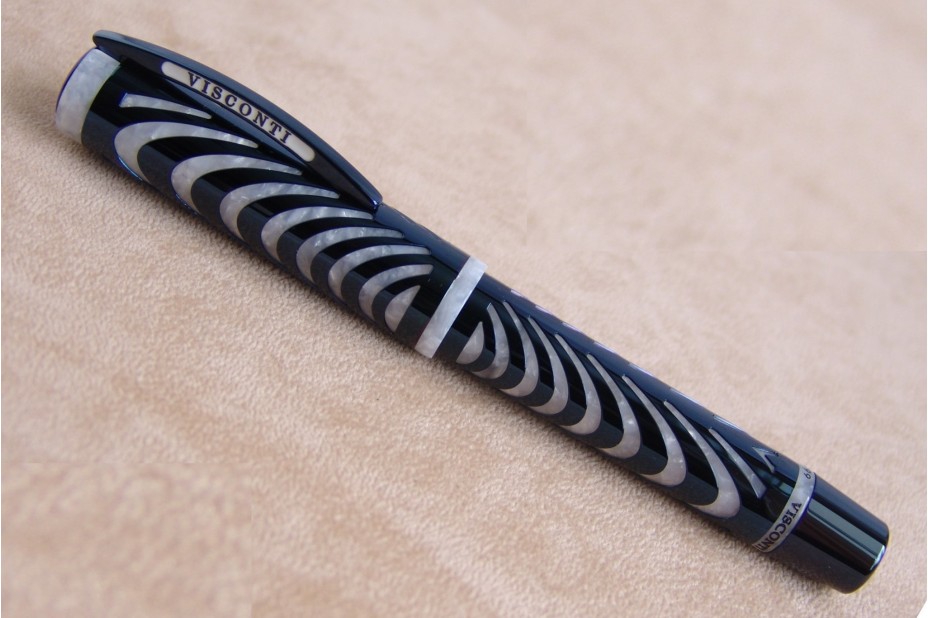 Visconti Limited Edition The Ripple Blue Filigree Fountain Pen