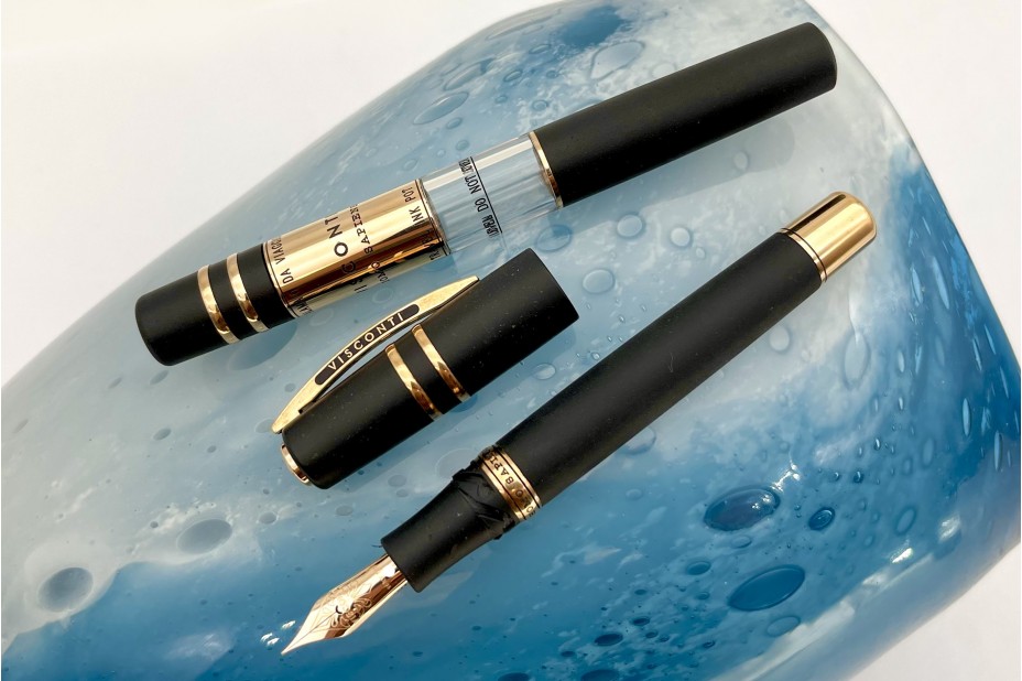 Visconti Limited Edition Homo Sapiens Travel Edition Lava Bronze Fountain pen and Inkwell