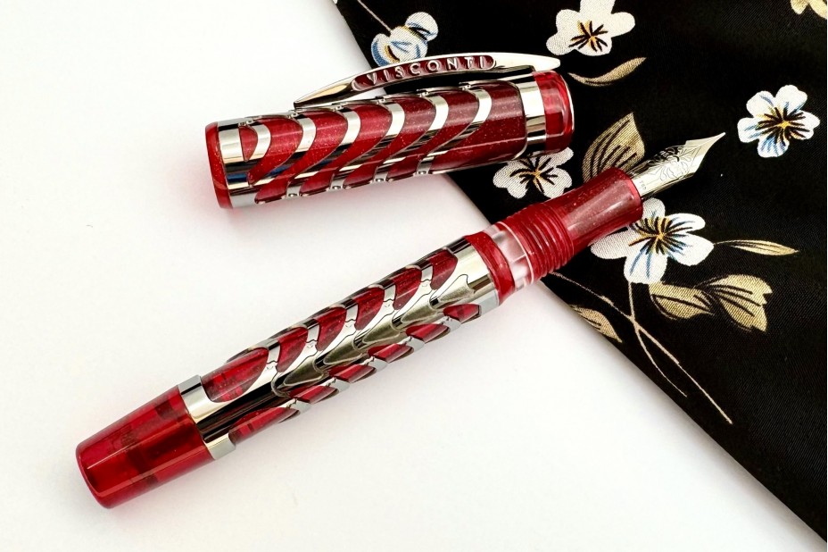 Visconti Limited Edition Skeleton Ruby Red Fountain Pen