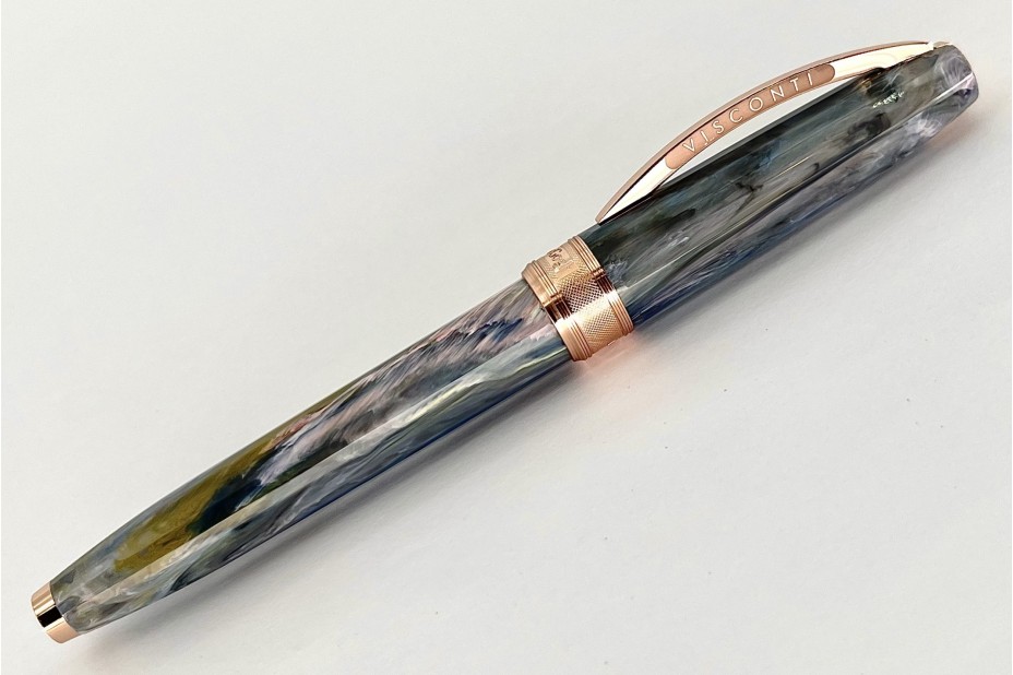 Visconti Van Gogh Orchard in Blossom Rose Gold Trim Roller Pen