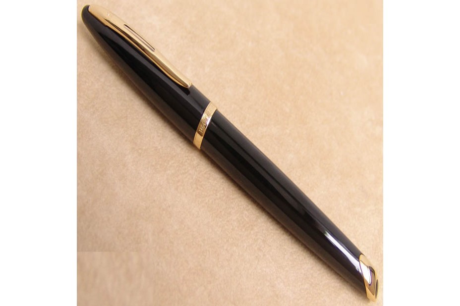 Waterman Carene Black with Gold Plated Trim Fountain Pen