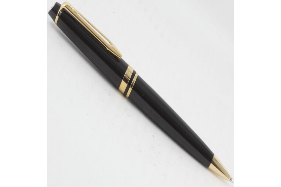 Waterman Expert III Black Gold Trim Ball Pen