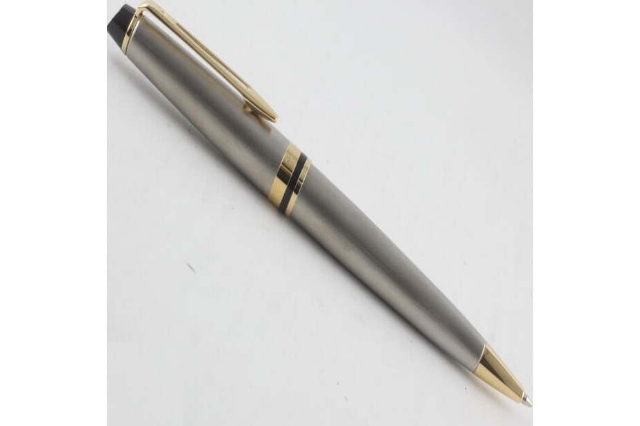 Waterman Expert III Stainless Steel with Gold Trim Ball Pen