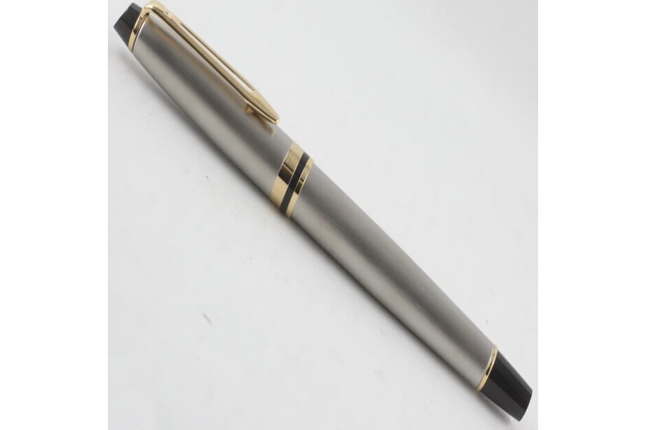 Waterman Expert III Stainless Steel with Gold Trim Fountain Pen