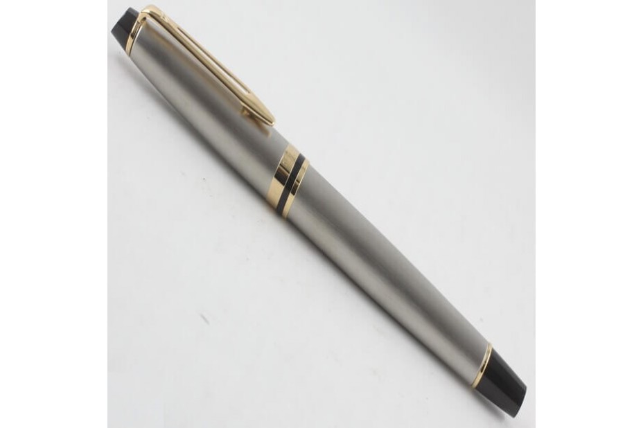 Waterman Expert III Stainless Steel with Gold Trim Roller Ball Pen